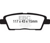 EBC dp41881r | 10-11 Hyundai Genesis 3.8 Yellowstuff Rear Brake Pads; 2010-2011 Alternate Image 4