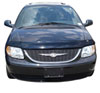 AVS 24607 | 01-07 Chrysler Town & Country High Profile Bugflector II Hood Shield - Smoke; 2001-2007 Alternate Image 1