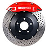 Stoptech 83.055.4300.72 | StopTech Acura NSX Big Brake Kit ST-40 Red Calipers & 2-Piece No Coating Drilled Rotors, Front; 1991-2005 Alternate Image 9