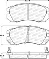 Stoptech 308.05630 | StopTech Street Brake Pads Subaru Legacy Outback, Front; 1996-1996 Alternate Image 1