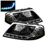 SPYDER 5012302 | Spyder Volkswagen Passat B5 DRL LED Projector Headlights - Black - (PRO-YD-VP01-DRL-BK); 2001-2005 Alternate Image 2