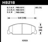 Hawk Performance HB218E.583 | Hawk Honda Accord/Civic/CRX Front Race Blue 9012 Brake Pads; 1988-2000 Alternate Image 1