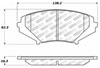 Stoptech 305.10090 | StopTech Street Select Brake Pads Mazda RX-8, Front; 2004-2011 Alternate Image 1