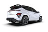 Rally Armor mf103urblkwh | 2024 Hyundai Kona N Line Black UR Mud Flap - White Logo; 2024-2024 Alternate Image 1