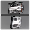 SPYDER 5083616 | Spyder Chevy Silverado 1500 Version 3 Projector Headlights - LED DRL - Chrome - (PRO-YD-CS07V3-LBDRL-C); 2007-2013 Alternate Image 3