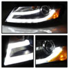 SPYDER 5080752 | Spyder Audi A4 Projector Headlights - Xenon/HID Model Only - DRL LED - Black - (PRO-YD-AA408-HID-DRL-BK); 2009-2012 Alternate Image 6