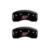 MGP 10236SSTOBK | 4 Caliper Covers Engraved Front & Rear ST Black finish silver ch; 2014-2017 Alternate Image 2