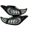 SPYDER 5072788 | Spyder Hyundai Elantra Light Bar LED Tail Lights - Black - (ALT-YD-HYELAN11-LED-BK); 2011-2013 Alternate Image 1