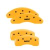 MGP 18026SMGPYL | MGP 4 Caliper Covers Engraved Front & Rear MGP Yellow Finish Black Char 2002 Pontiac Grand Prix; 2000-2003 Alternate Image 1