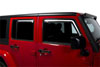 Putco 580229 | 07-18 Jeep Wrangler JK - 4 Door Element Tinted Window Visors; 2007-2018 Alternate Image 1