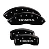 MGP 20208FFITBK | Front set 2 Caliper Covers Engraved Front FIT Black finish silver ch; 2009-2019 Alternate Image 4