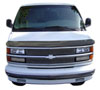 AVS 25918 | 96-02 Chevy Express 1500 High Profile Bugflector II Hood Shield - Smoke; 1996-2002 Alternate Image 1