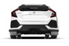 Rally Armor mf51-ur-wh/rd | 17-19 Civic Sport Touring & Hatch only UR White Mud Flap w/ Red Logo; 2017-2019 Alternate Image 2