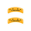 MGP 39002SACUYL | 4 Caliper Covers Engraved Front & Rear Acura Yellow Finish Black Char 2001 Acura TL; 2002-2003 Alternate Image 6