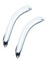 AVS 682127 | 94-03 GMC Sonoma Outside Mount Front Window Ventvisor 2pc - Chrome; 1994-2003 Alternate Image 1