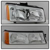 SPYDER 5064912 | xTune Chevrolet Silverado 1500/2500/3500 / Chevrolet Silverado 1500HD / Chevrolet Silverado 2500HD Crystal Headlights W/ Bumper Lights - Chrome; 2003-2007 Alternate Image 10