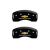 MGP 14247SBRCBK | 4 Caliper Covers Engraved F & R Chevy Racing Black Finish Silver Char 2019 Chevrolet Equinox; 2018-2022 Alternate Image 6