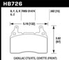 Hawk Performance HB726N.582 | Hawk 10-17 Chevrolet Camaro HP+ Compound Front Brake Pads; 2010-2017 Alternate Image 1