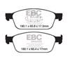 EBC dp42145r | 12+ Ford Focus 2.0 Turbo ST Yellowstuff Front Brake Pads; 2012-2023 Alternate Image 4