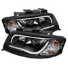 SPYDER 5071873 | Spyder Audi A6 Projector Headlights - Halogen Model Only ( Not Compatible with Xenon/HID Model ) Light Tube DRL - Black - High H1 (Included) - Low H1 (Included); 2002-2004 Alternate Image 3