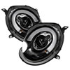 SPYDER 5080608 | Spyder Mini Cooper Projector Headlights - Halogen Model Only - DRL - Black - (PRO-YD-MC07-DRL-BK); 2007-2012 Alternate Image 1