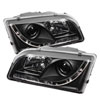 SPYDER 5030351 | Spyder Volvo S40 DRL LED Projector Headlights - Black - (PRO-YD-VOS4097-DRL-BK); 1997-2003 Alternate Image 2