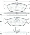 Stoptech 308.12290 | StopTech Street Brake Pads Dodge Sprinter 2500 ATE, Rear; 2003-2006 Alternate Image 1