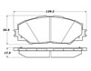 Stoptech 308.12100 | StopTech Street Brake Pads Pontiac Vibe, Front; 2009-2010 Alternate Image 1