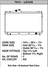 CSF 7013 | 01-05 Lexus IS300 Radiator; 2001-2005 Alternate Image 2