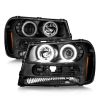 ANZO 111572 | 02-09 Chevrolet Trailblazer (Will Not Fit 06-09 LT) Projector Headlights w/Halo Black Housing; 2002-2009 Alternate Image 1