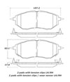 Stoptech 308.10780 | StopTech Street Brake Pads Subaru Legacy 3.6R, Front; 2010-2013 Alternate Image 1