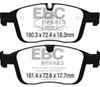 EBC dp32296c | 2016+ Volvo XC60 2.0L Turbo T5 Redstuff Front Brake Pads; 2016-2023 Alternate Image 1