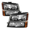 SPYDER 5069801 | xTune Chevrolet Silverado 1500/2500/3500 / Chevrolet Silverado 1500HD / Chevrolet Silverado 2500HD Crystal Headlights W/ Bumper Lights - Black; 2003-2007 Alternate Image 2