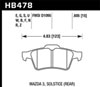 Hawk Performance HB478N.605 | Hawk 13-14 Ford Focus ST / Mazda/ Volvo HP+ Street Rear Brake Pads; 2013-2014 Alternate Image 1