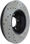 Stoptech 128.34077R | StopTech BMW 120i Sport Cryo Cross Drilled Rotor, Front Right; 2005-2011 Alternate Image 3