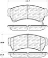 Stoptech 309.11640 | StopTech Sport Brake Pads Mazda 6, Front; 2008-2013 Alternate Image 2