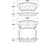 Stoptech 305.03740 | StopTech Street Select Brake Pads Honda CRX, Rear; 1990-1991 Alternate Image 1