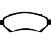 EBC dp21100 | 97-03 Buick Century 3.1 Greenstuff Front Brake Pads; 1997-2003 Alternate Image 1