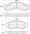 Stoptech 305.03750 | StopTech Street Select Brake Pads Ford E-150 Econoline, Front; 1986-1993 Alternate Image 1