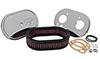 K&N Engineering 561270 | K&N Custom Racing Assembly Oval Red - 1.75in Filer Height Alternate Image 1