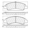 Stoptech 308.13630 | StopTech Street Brake Pads Cadillac XTS 6 Lug, Front; 2013-2017 Alternate Image 1