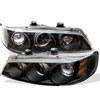 SPYDER 5010698 | Spyder Honda Accord 1PC Halo Projector Headlights - Black - (PRO-YD-HA94-AM-BK); 1994-1997 Alternate Image 2