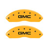 MGP 34212SGMCYL | 4 Caliper Covers Engraved Front & Rear GMC Yellow Finish Black Char 2019 GMC Arcadia; 2017-2020 Alternate Image 3