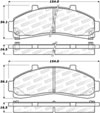 Stoptech 308.06520 | StopTech Street Brake Pads Mazda B3000, Front; 1995-2002 Alternate Image 1