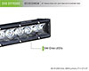 DV8 Offroad bs10e50w5w | SL 8 Slim 10in Light Bar Slim 50W Spot 5W CREE LED - Black Alternate Image 4