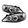 SPYDER 5011602 | Spyder Pontiac G6 2/4DR Halo LED ( Replaceable LEDs ) Projector Headlights - Chrome - (PRO-YD-PG605-HL-C); 2005-2008 Alternate Image 1