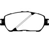 EBC dp61674 | 10 Toyota Sienna 2.7 Greenstuff Front Brake Pads; 2010-2010 Alternate Image 1