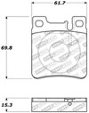 Stoptech 309.06030 | StopTech Sport Brake Pads Mercedes-Benz SL600, Rear; 1994-2002 Alternate Image 2