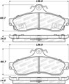 Stoptech 308.06280 | StopTech Street Brake Pads Chevrolet Impala, Rear; 1994-1996 Alternate Image 1