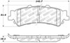 Stoptech 309.07920 | StopTech Sport Brake Pads GMC Yukon exc Limited Slip Axle, Rear; 2000-2002 Alternate Image 1